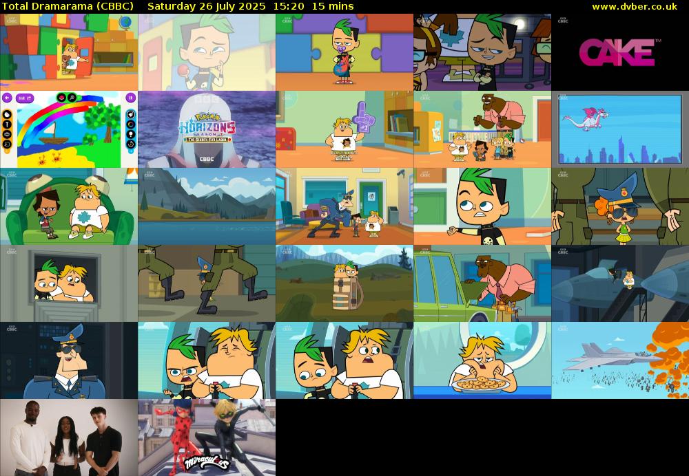 Total Dramarama (CBBC) Saturday 26 July 2025 15:20 - 15:35