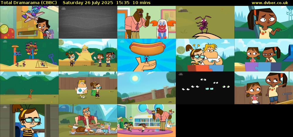 Total Dramarama (CBBC) Saturday 26 July 2025 15:35 - 15:45