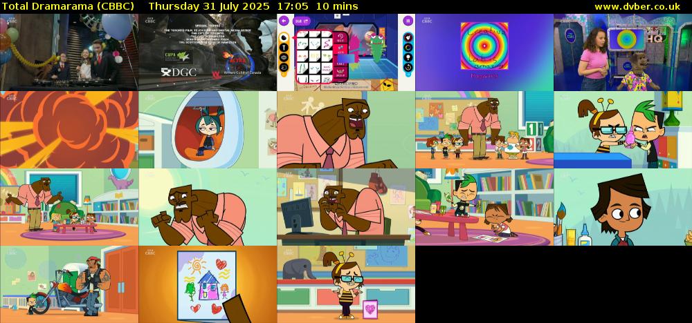 Total Dramarama (CBBC) Thursday 31 July 2025 17:05 - 17:15