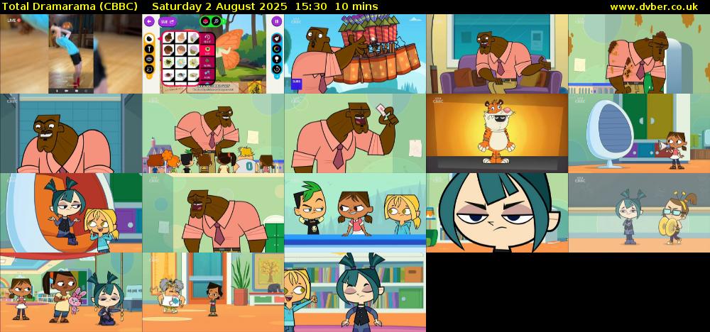Total Dramarama (CBBC) Saturday 2 August 2025 15:30 - 15:40