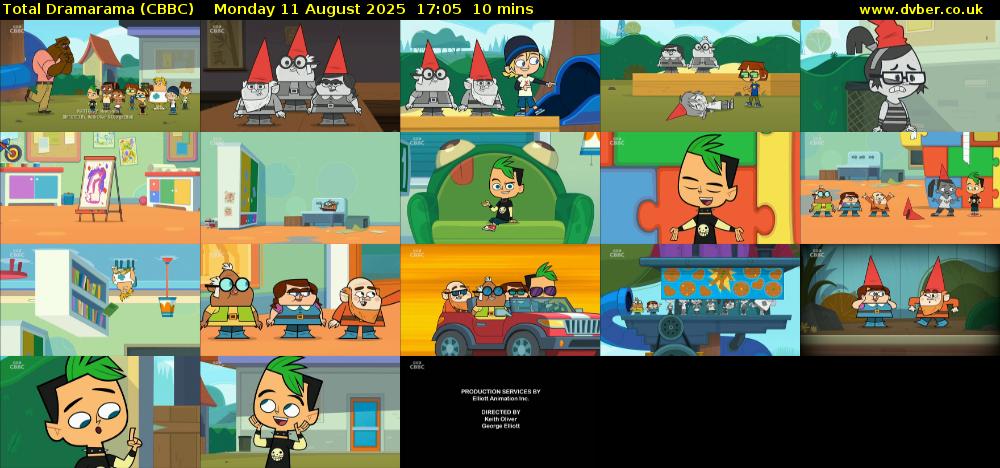Total Dramarama (CBBC) Monday 11 August 2025 17:05 - 17:15