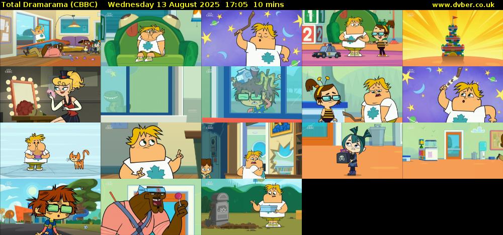 Total Dramarama (CBBC) Wednesday 13 August 2025 17:05 - 17:15