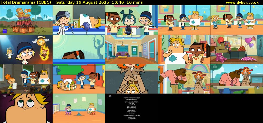 Total Dramarama (CBBC) Saturday 16 August 2025 10:40 - 10:50