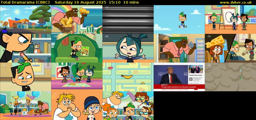 Total Dramarama (CBBC) Saturday 16 August 2025 15:10 - 15:20