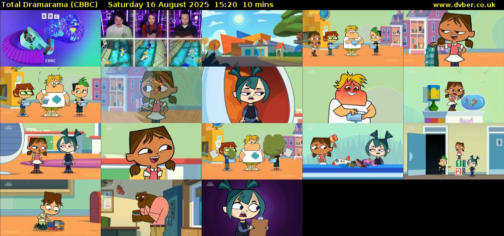 Total Dramarama (CBBC) Saturday 16 August 2025 15:20 - 15:30