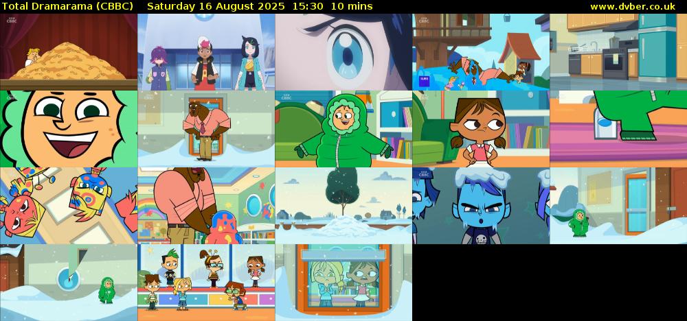 Total Dramarama (CBBC) Saturday 16 August 2025 15:30 - 15:40