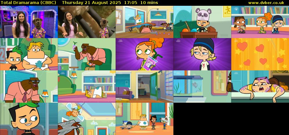 Total Dramarama (CBBC) Thursday 21 August 2025 17:05 - 17:15
