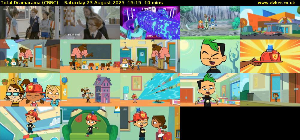 Total Dramarama (CBBC) Saturday 23 August 2025 15:15 - 15:25