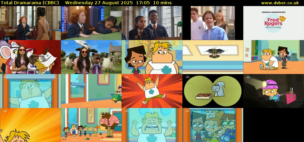 Total Dramarama (CBBC) Wednesday 27 August 2025 17:05 - 17:15