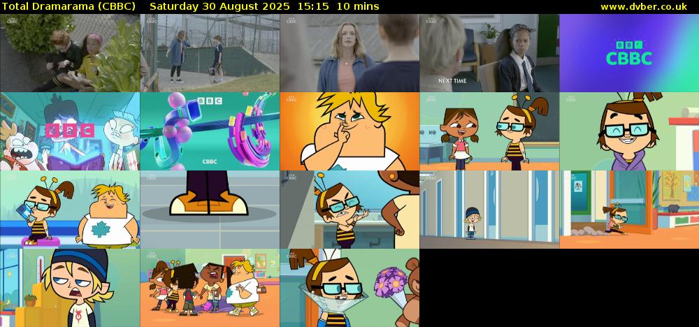 Total Dramarama (CBBC) Saturday 30 August 2025 15:15 - 15:25