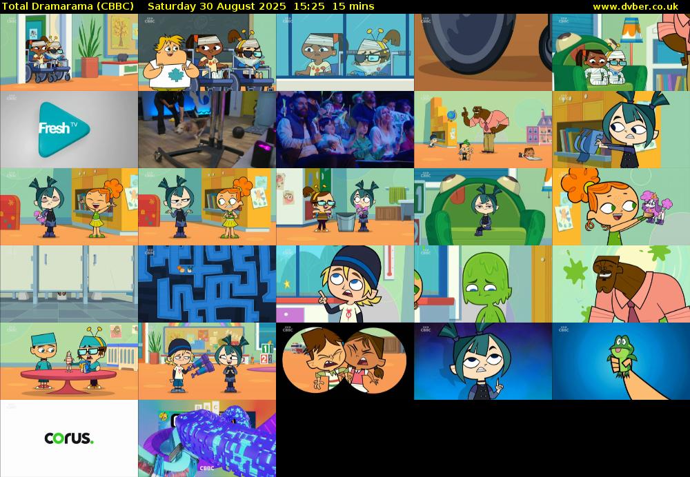 Total Dramarama (CBBC) Saturday 30 August 2025 15:25 - 15:40