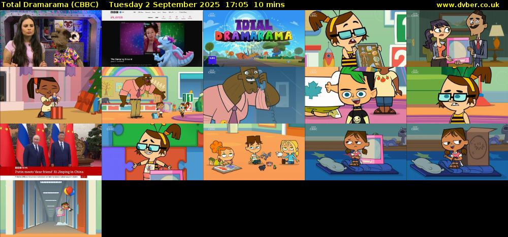 Total Dramarama (CBBC) Tuesday 2 September 2025 17:05 - 17:15