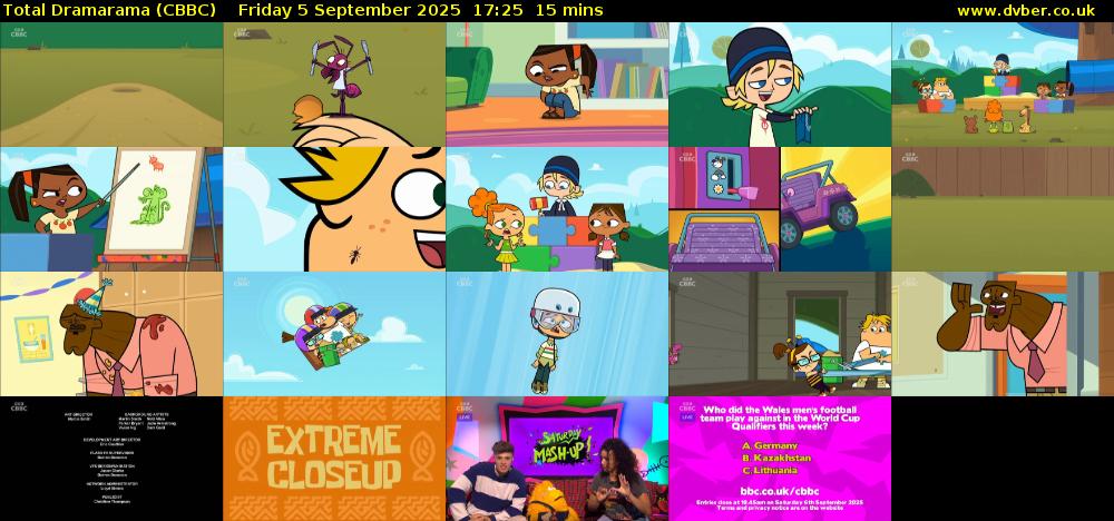 Total Dramarama (CBBC) Friday 5 September 2025 17:25 - 17:40