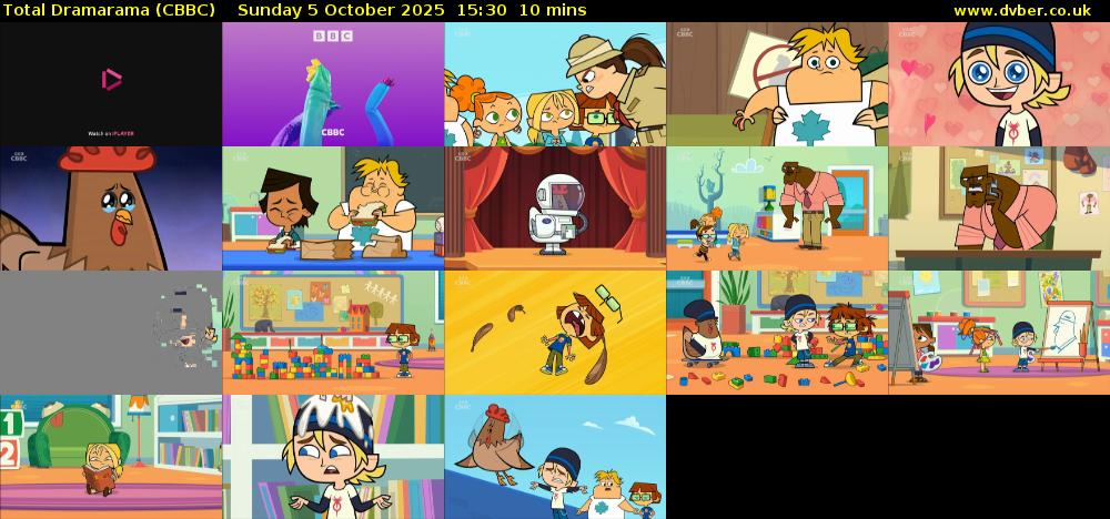 Total Dramarama (CBBC) Sunday 5 October 2025 15:30 - 15:40