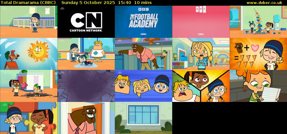 Total Dramarama (CBBC) Sunday 5 October 2025 15:40 - 15:50