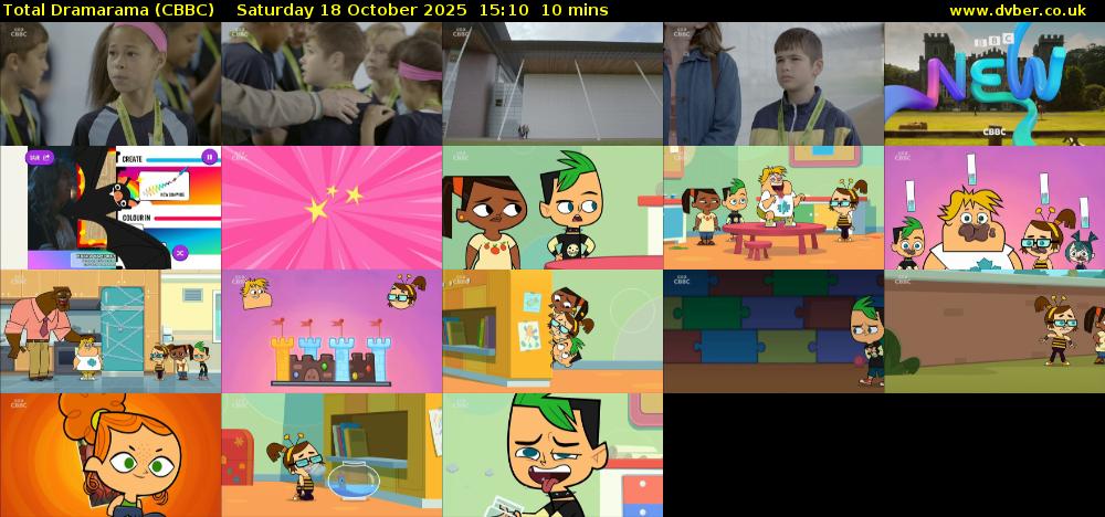 Total Dramarama (CBBC) Saturday 18 October 2025 15:10 - 15:20