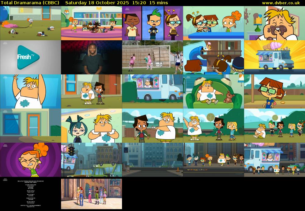 Total Dramarama (CBBC) Saturday 18 October 2025 15:20 - 15:35