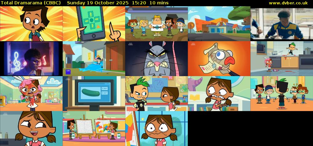 Total Dramarama (CBBC) Sunday 19 October 2025 15:20 - 15:30