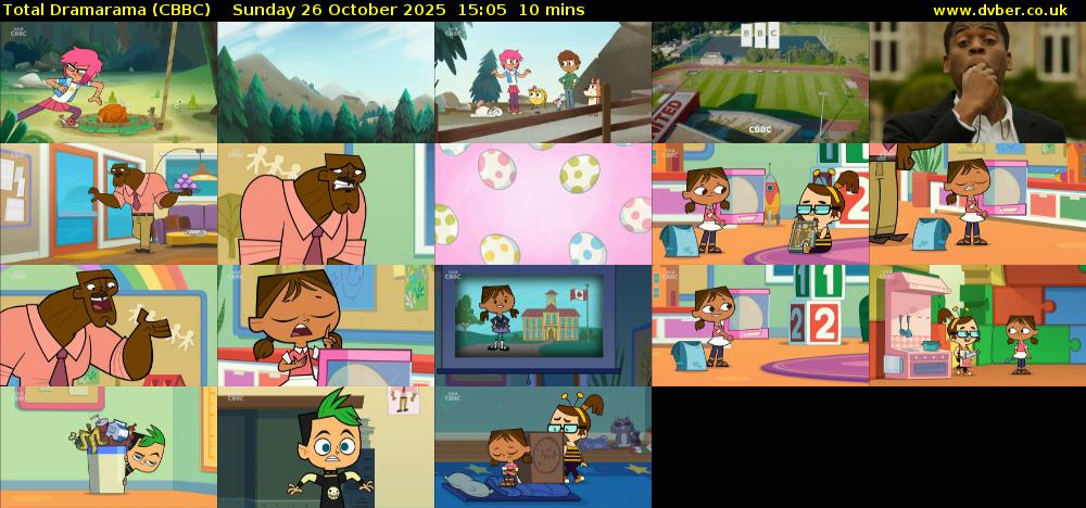 Total Dramarama (CBBC) Sunday 26 October 2025 15:05 - 15:15