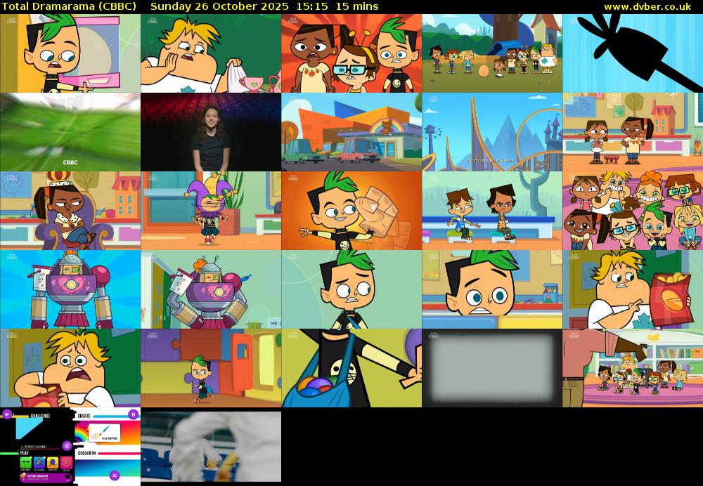 Total Dramarama (CBBC) Sunday 26 October 2025 15:15 - 15:30