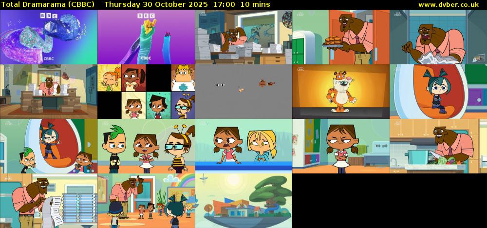 Total Dramarama (CBBC) Thursday 30 October 2025 17:00 - 17:10