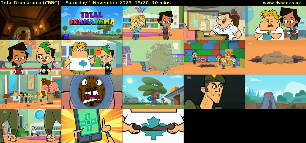 Total Dramarama (CBBC) Saturday 1 November 2025 15:20 - 15:30