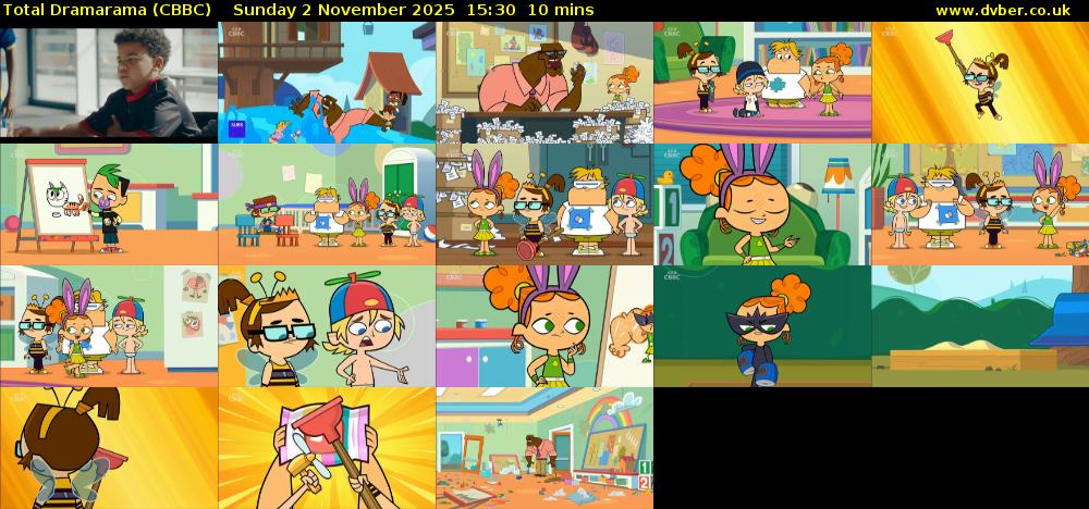Total Dramarama (CBBC) Sunday 2 November 2025 15:30 - 15:40
