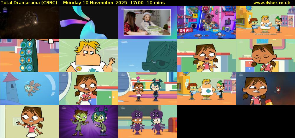 Total Dramarama (CBBC) Monday 10 November 2025 17:00 - 17:10