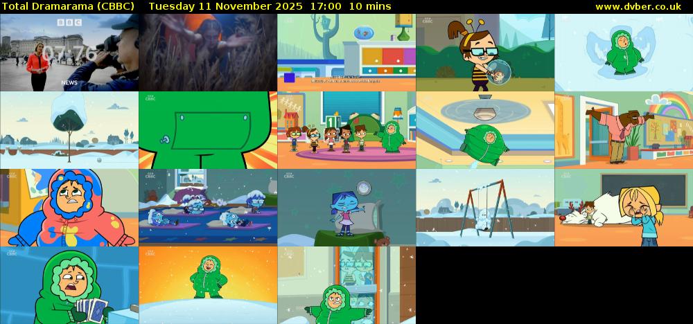 Total Dramarama (CBBC) Tuesday 11 November 2025 17:00 - 17:10