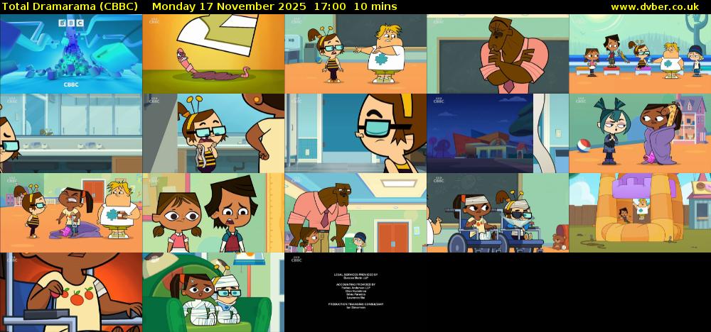 Total Dramarama (CBBC) Monday 17 November 2025 17:00 - 17:10