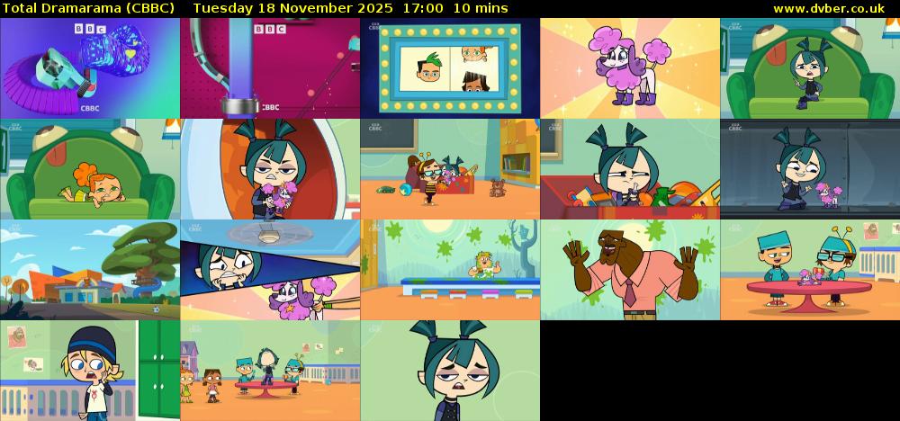 Total Dramarama (CBBC) Tuesday 18 November 2025 17:00 - 17:10