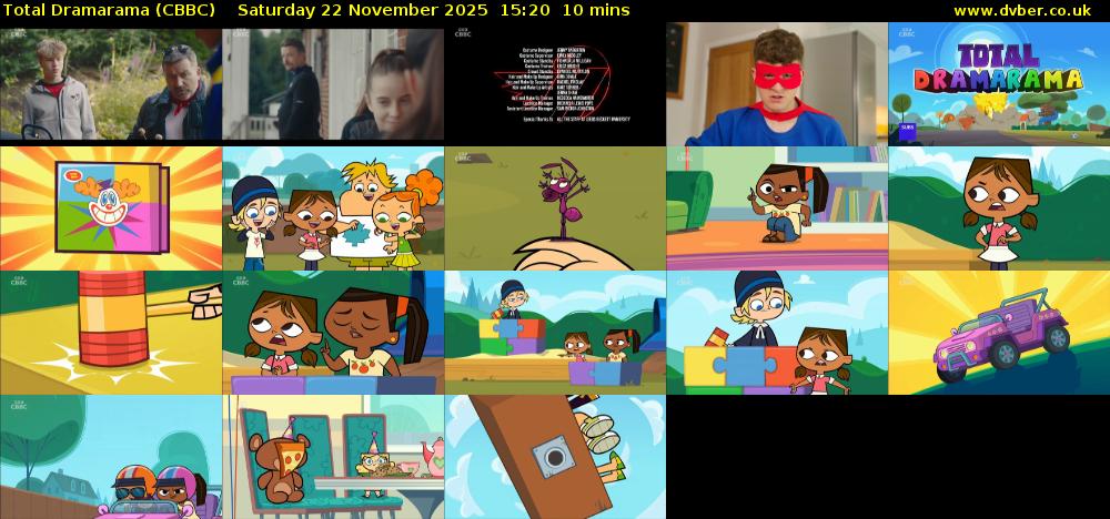 Total Dramarama (CBBC) Saturday 22 November 2025 15:20 - 15:30