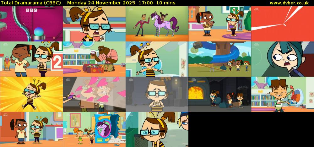 Total Dramarama (CBBC) Monday 24 November 2025 17:00 - 17:10