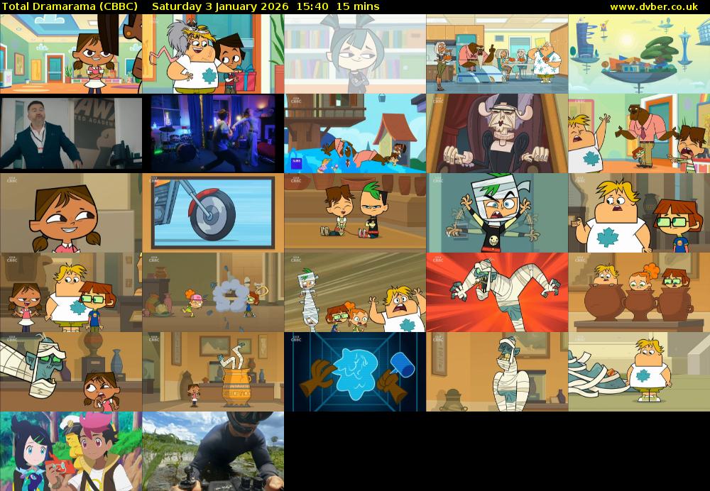 Total Dramarama (CBBC) Saturday 3 January 2026 15:40 - 15:55