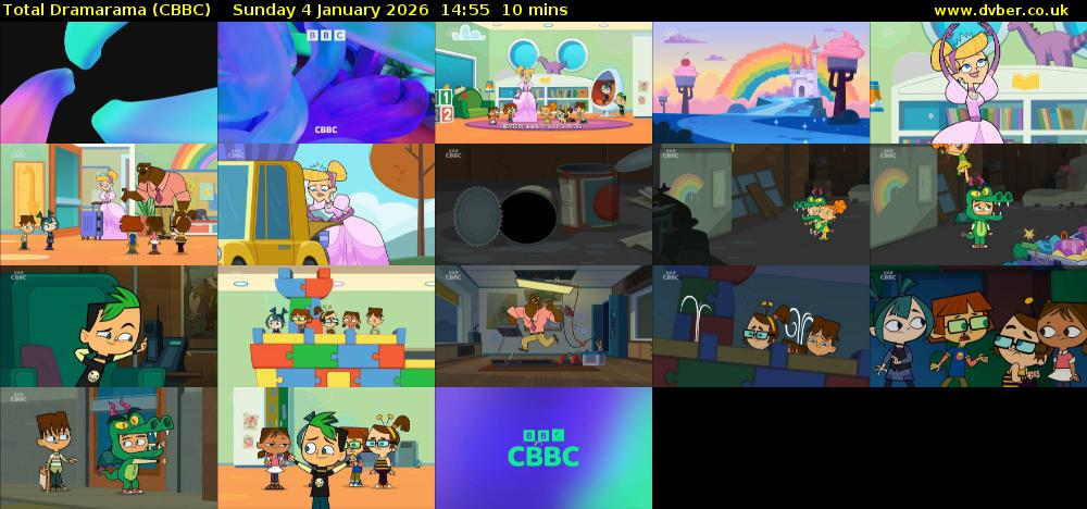 Total Dramarama (CBBC) Sunday 4 January 2026 14:55 - 15:05