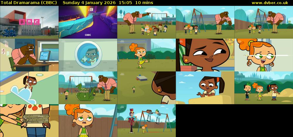 Total Dramarama (CBBC) Sunday 4 January 2026 15:05 - 15:15