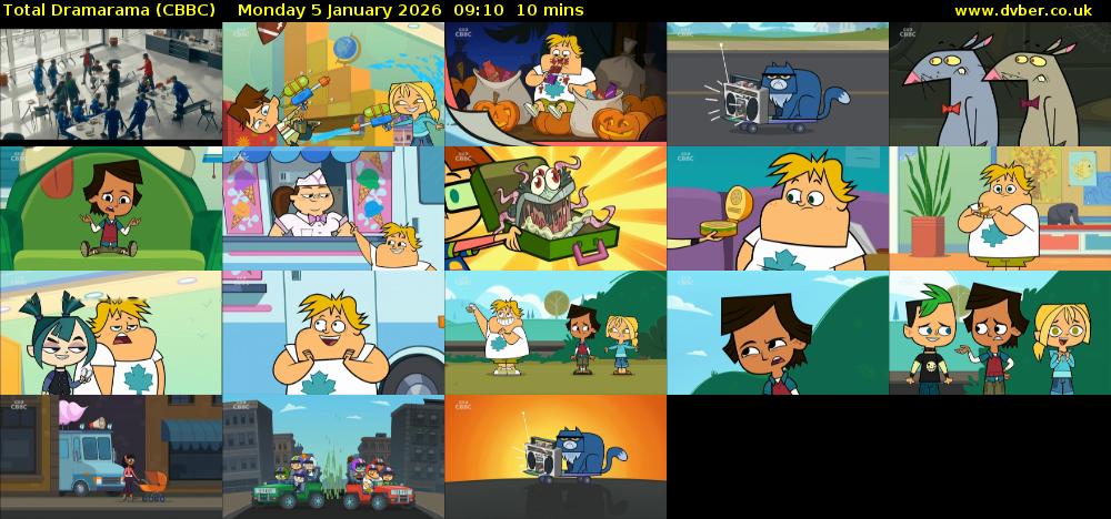 Total Dramarama (CBBC) Monday 5 January 2026 09:10 - 09:20