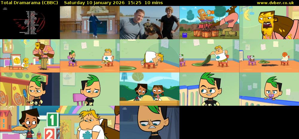 Total Dramarama (CBBC) Saturday 10 January 2026 15:25 - 15:35