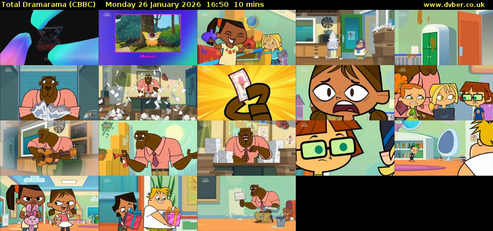 Total Dramarama (CBBC) Monday 26 January 2026 16:50 - 17:00