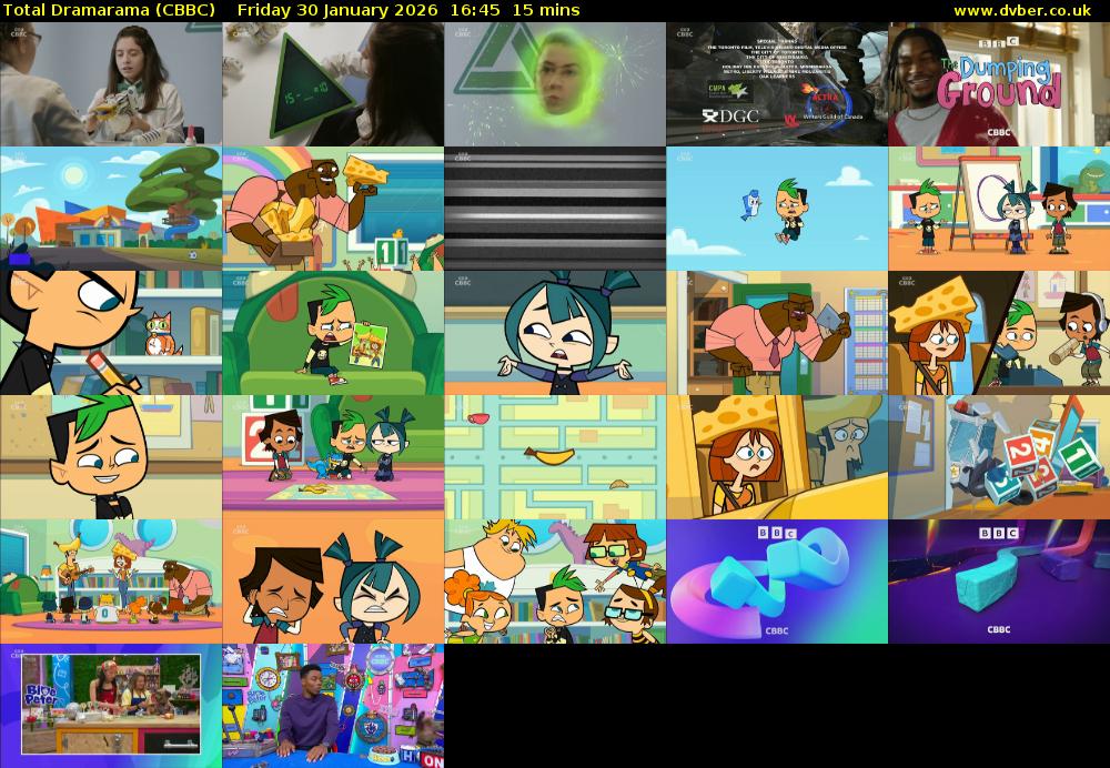 Total Dramarama (CBBC) Friday 30 January 2026 16:45 - 17:00