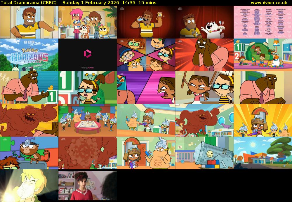 Total Dramarama (CBBC) Sunday 1 February 2026 14:35 - 14:50