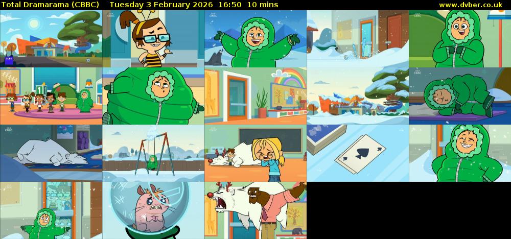 Total Dramarama (CBBC) Tuesday 3 February 2026 16:50 - 17:00