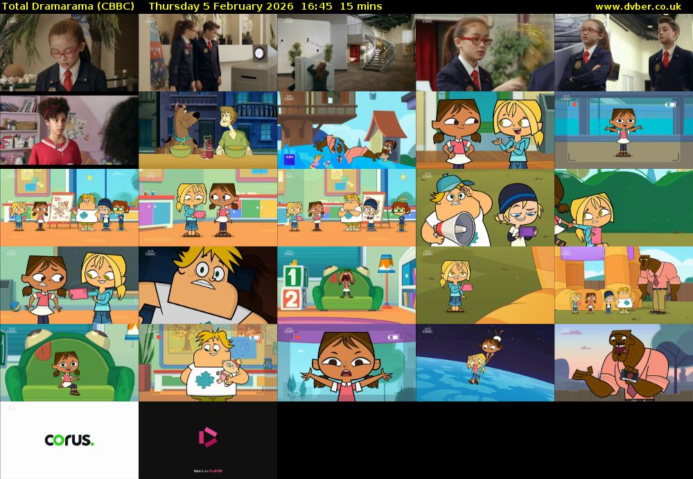 Total Dramarama (CBBC) Thursday 5 February 2026 16:45 - 17:00