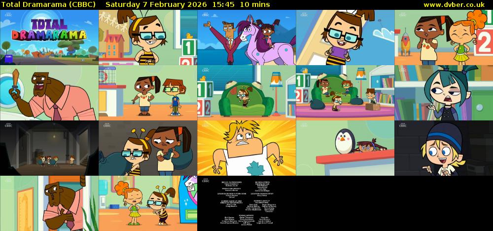 Total Dramarama (CBBC) Saturday 7 February 2026 15:45 - 15:55