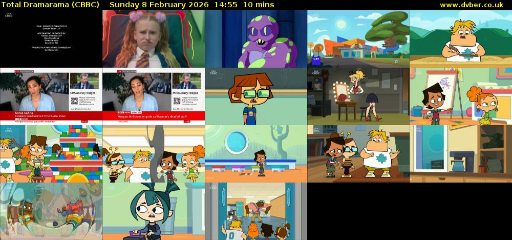 Total Dramarama (CBBC) Sunday 8 February 2026 14:55 - 15:05