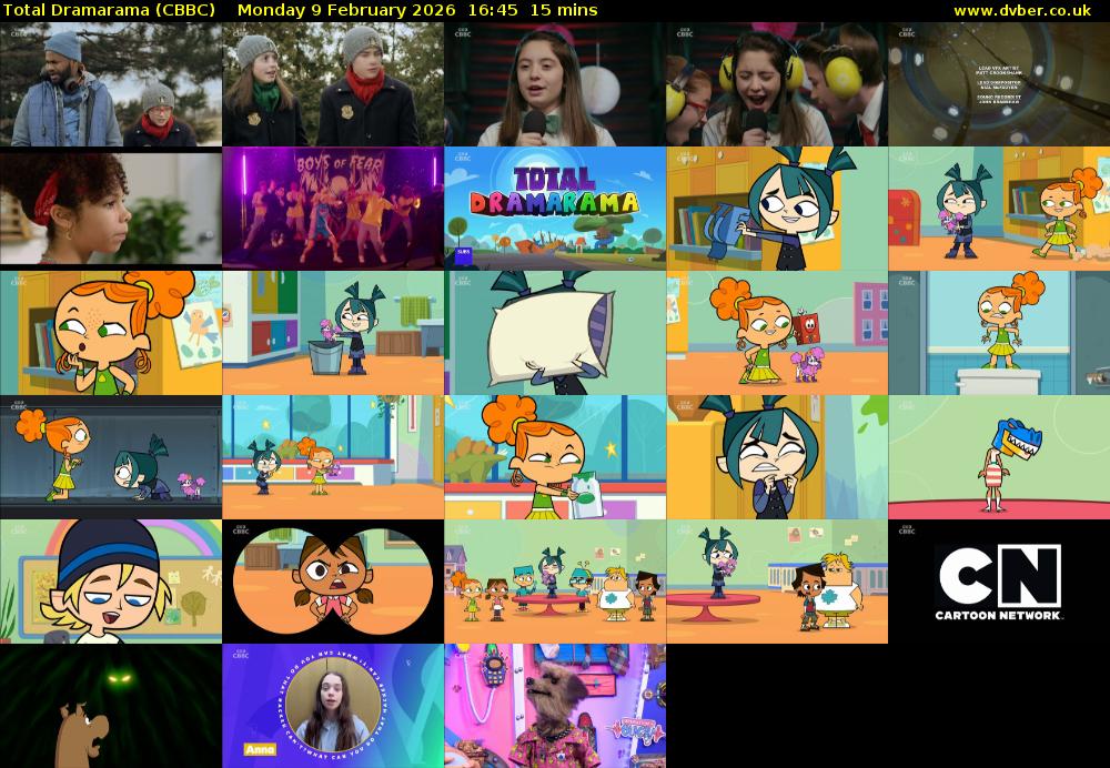Total Dramarama (CBBC) Monday 9 February 2026 16:45 - 17:00