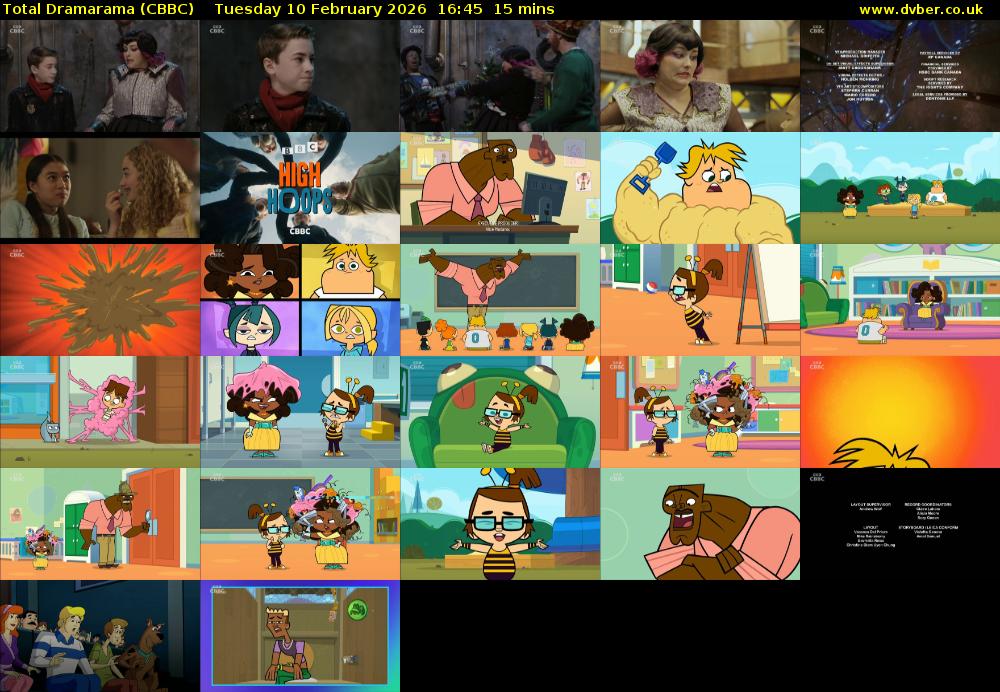 Total Dramarama (CBBC) Tuesday 10 February 2026 16:45 - 17:00