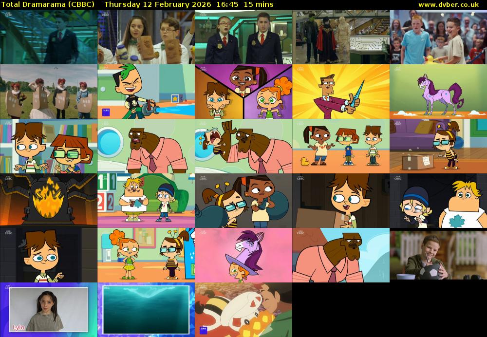 Total Dramarama (CBBC) Thursday 12 February 2026 16:45 - 17:00