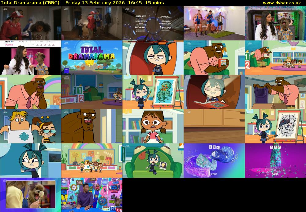 Total Dramarama (CBBC) Friday 13 February 2026 16:45 - 17:00