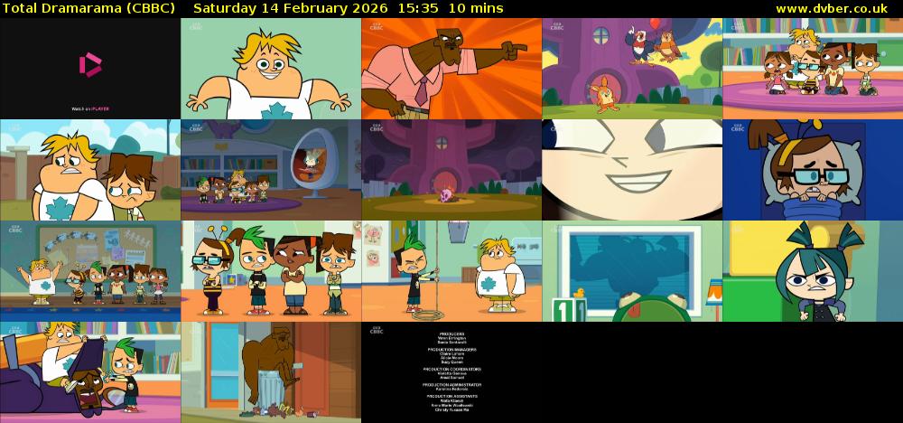 Total Dramarama (CBBC) Saturday 14 February 2026 15:35 - 15:45